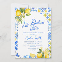 La Dolce Vita Italiensk Citron Elegant Bröllopsfes