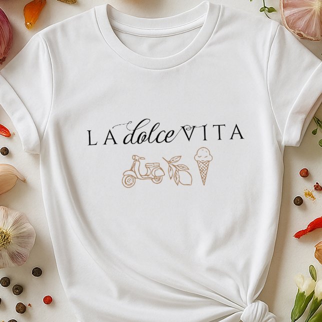 La Dolce Vita italiensk sommarkustresa stil T Shirt (Skapare uppladdad)