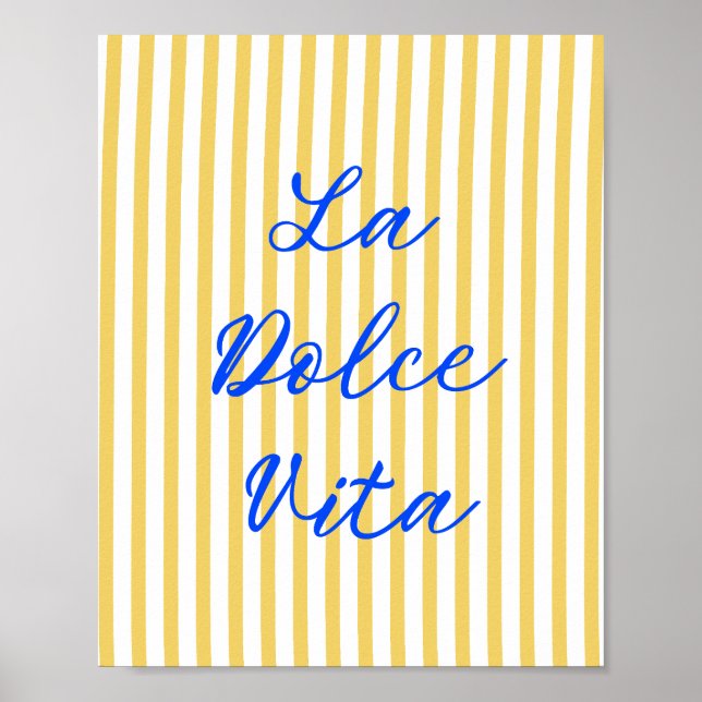 La Dolce Vita italiensk sommarvibes Poster (Framsidan)