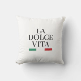 La Dolce Vita Italienska Dekorativ kudde