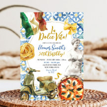 La Dolce Vita Italienska Dinner Theme Vuxen Birthd