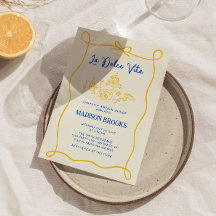 La Dolce Vita Italienska Handritade Bröllopsfest