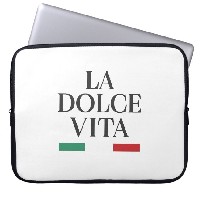 La Dolce Vita Italienska Laptop sleeve (Framsidan)