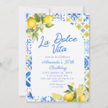 La Dolce Vita Italienska Lemon elegent 30års födel
