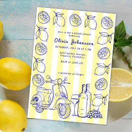 La Dolce Vita Italienska Lemon Gult Möhippa Inbjudningar