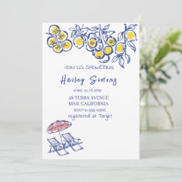 La Dolce Vita Italienska Lemon-Gulten Inbjudningar