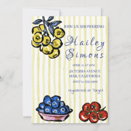 La Dolce Vita Italienska Lemon-Gulten Inbjudningar