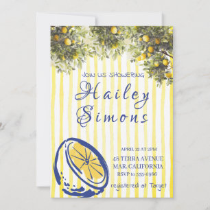 La Dolce Vita Italienska Lemon-Gulten Inbjudningar