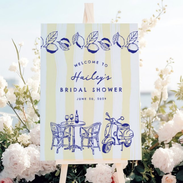 La Dolce Vita Italienska Lemon Möhippa Sign Poster (Skapare uppladdad)