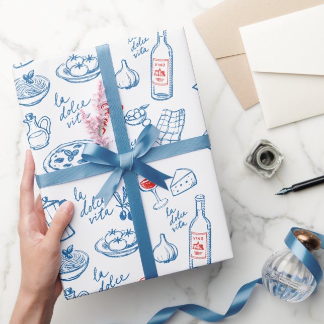 La Dolce Vita Italienska Matpresent Presentpapper (Gifting)