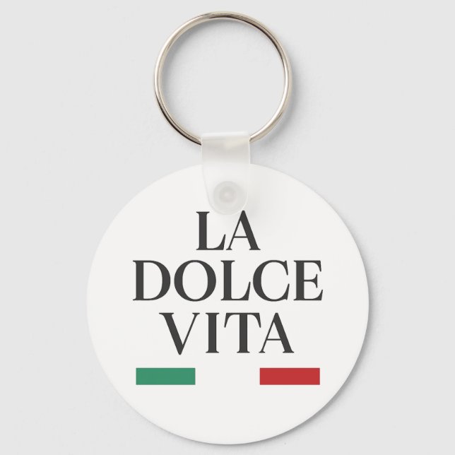 La Dolce Vita Italienska nyckelkedjan Nyckelring (Framsida)