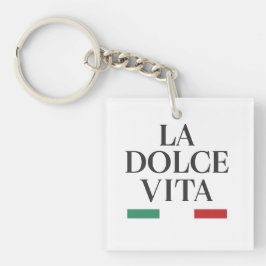 La Dolce Vita Italienska nyckelkedjan Square