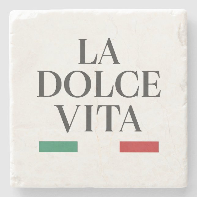 La Dolce Vita Italienska Stone Underlägg (Framsidan)