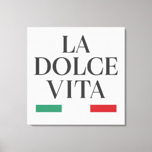 La Dolce Vita Italienska Stretched Kanvastryck