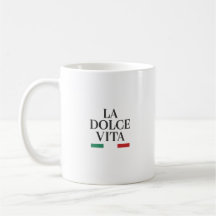 La Dolce Vita italienskt kaffe mugg