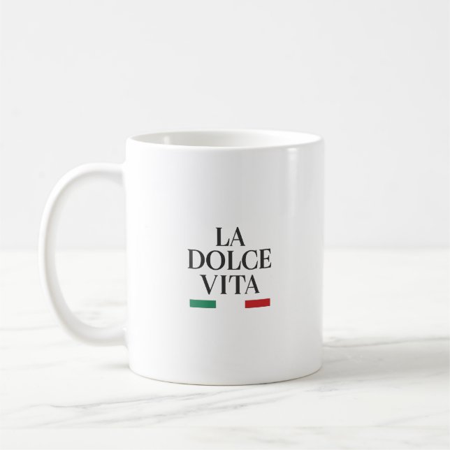 La Dolce Vita italienskt kaffe mugg (Vänster)