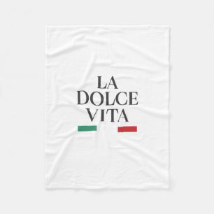 La Dolce Vita Italy Fleece Blanket