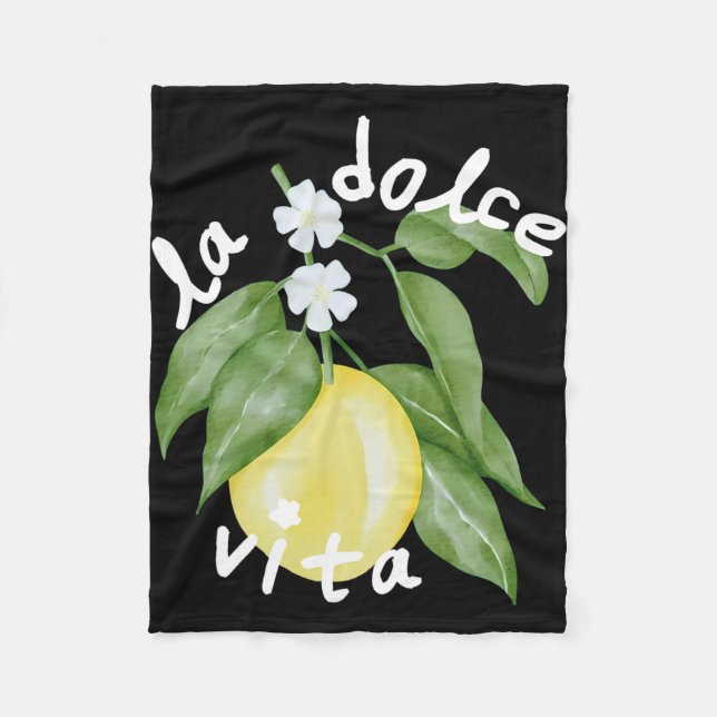 La Dolce Vita La Dolce Bride Italien Lemon Matchin Fleecefilt (Framsidan)