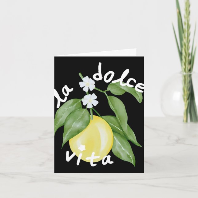 La Dolce Vita La Dolce Bride Italien Lemon Matchin Kort (Framsida)