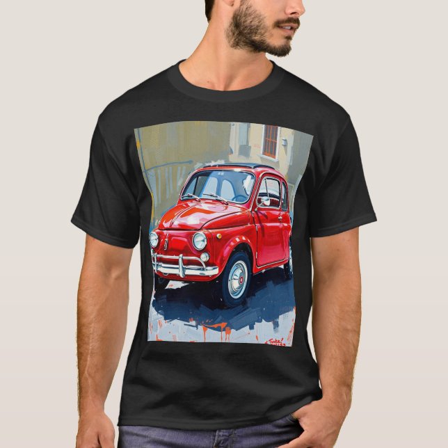 La Dolce Vita: La Rossa 500 T Shirt (Framsida)