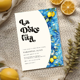 La Dolce Vita Lemon Amalfi Kusten Möhippa Inbjudningar