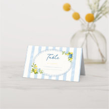 La dolce vita lemon blå hortensia bröllopsdusch