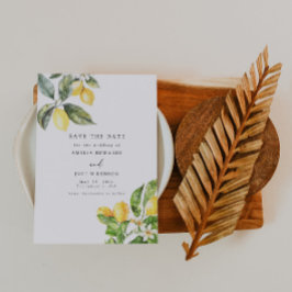 La Dolce Vita Lemon Citrus sparar datumet Inbjudningar