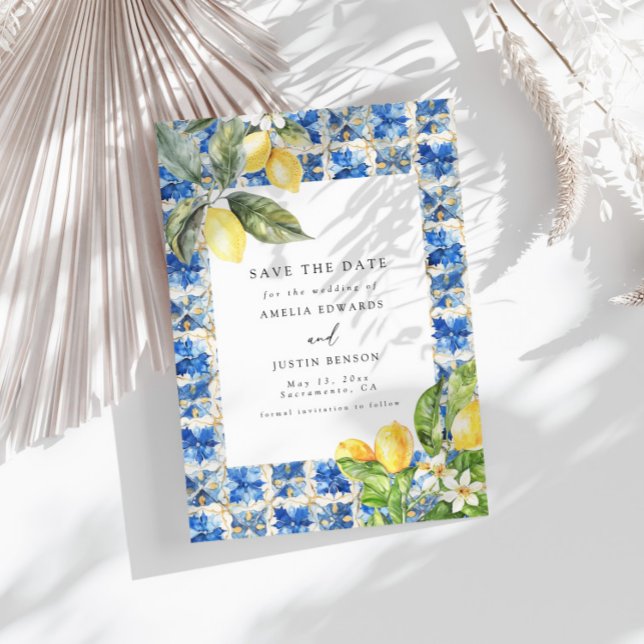 La Dolce Vita Lemon Citrus sparar datumet Inbjudningar (Skapare uppladdad)