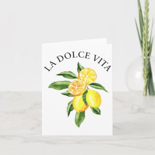 La Dolce Vita Lemon italiensk Summer Limoncello Am Kort