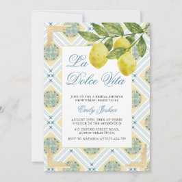 La Dolce Vita Lemon italiensk Thned-Möhippa Inbjudningar