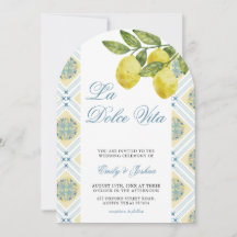 La Dolce Vita Lemon Italienska Bröllop Arch