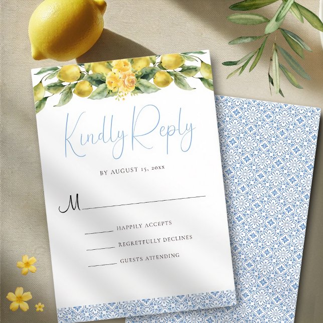 La Dolce Vita - Medelhavskort för Bröllop OSA Kort (Skapare uppladdad)