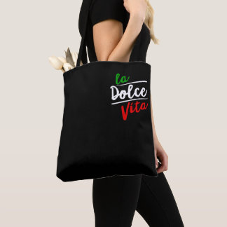 La Dolce Vita Medium All-over-Print Tote Bag Tygkasse