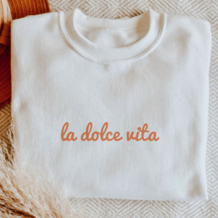 'La Dolce Vita' Minimalistisk italiensk sommarskri T Shirt