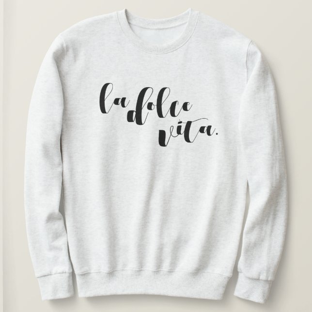La Dolce Vita Mysig Bekväm Resa Tröja (Design framsida)