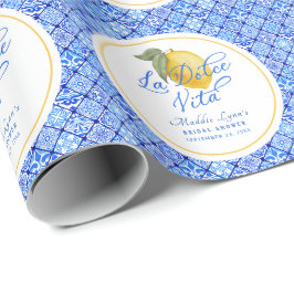 La Dolce Vita Personlig Bröllopsdusch Presentpapper