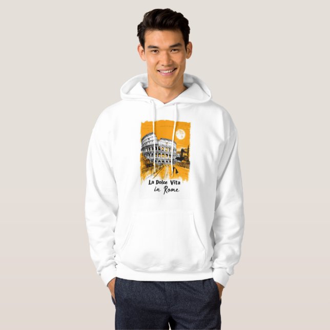 La Dolce Vita - Poster Art Hoodie (Hel framsida)