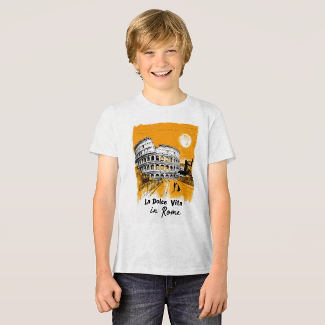 La Dolce Vita - Poster Art T Shirt (Framsida Full)