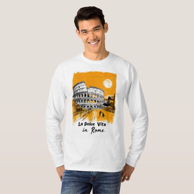La Dolce Vita - Poster Art T Shirt (Hel framsida)