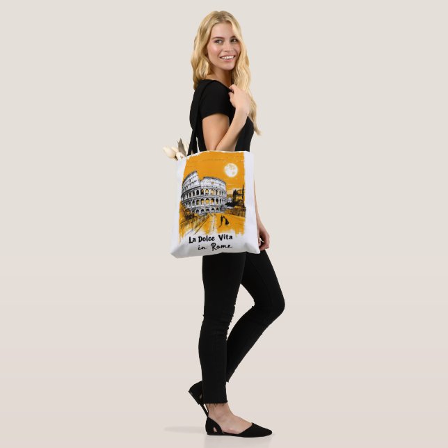 La Dolce Vita - Poster Art Tygkasse (På modell)