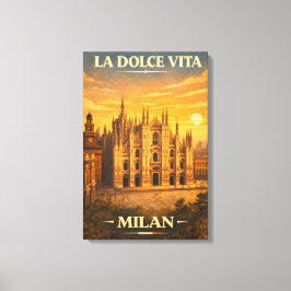 La Dolce Vita - Resemotiv Milan Vintage Canvastryck
