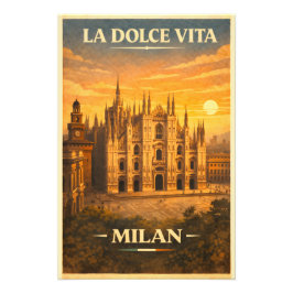 La Dolce Vita - Resemotiv Milan Vintage Fototryck