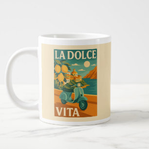 La Dolce Vita - Retro Italy Kusten Travel Jumbo Mugg