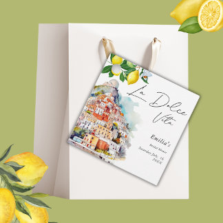 La Dolce Vita Sommarens Italienska Bröllopsfest Gåvor Etiketter