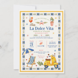 La Dolce Vita Spritz & Stacks Mahjong-fest Inbjudningar