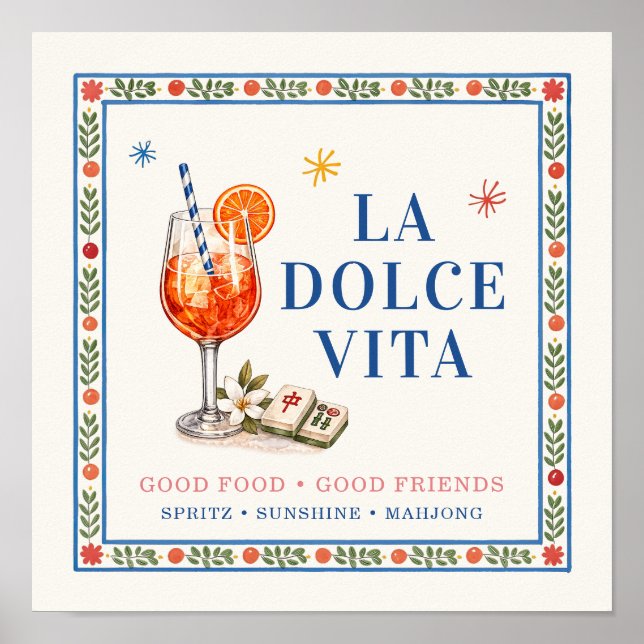La Dolce Vita Spritz & Stacks skylt (Framsidan)