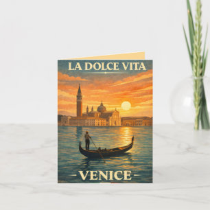 La Dolce Vita - Venetiansk Vintage Resemärke Inbjudan