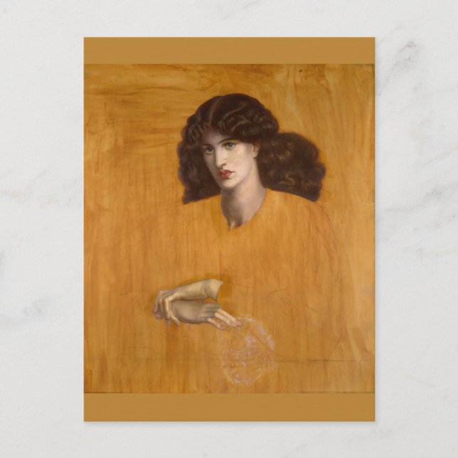 La Donna Della Finestra av Dante Gabriel Rossetti Vykort (Framsida)