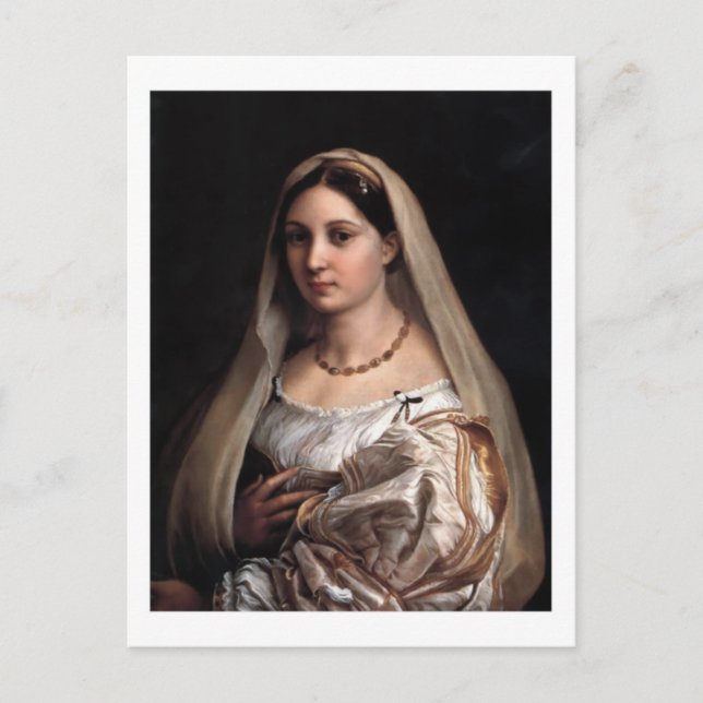 La Donna Velata-vykort Vykort (Framsida)