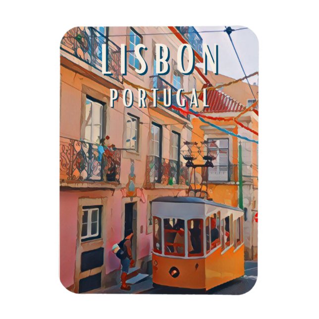 La douceur de Lisbonne Magnet (Vertikal)